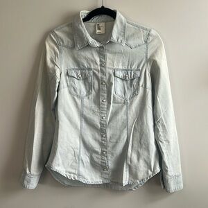H&M &DENIM button up denim shirt